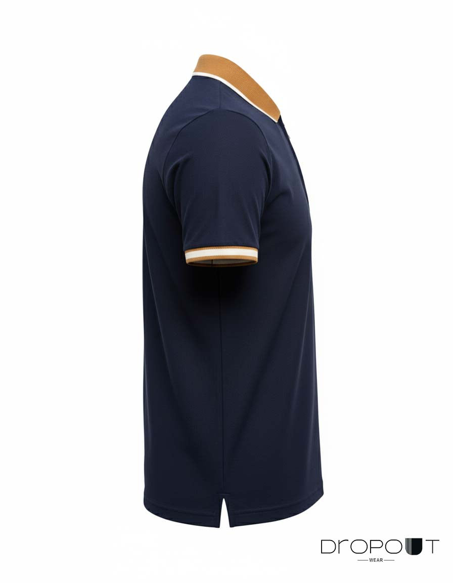 Navy blue Bold and modern polo look for men – Dropoutwear