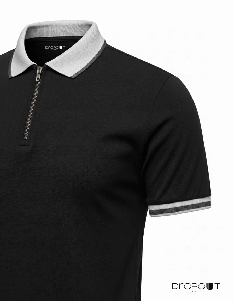 Classic collar polo tee – Dropoutwear men’s essential