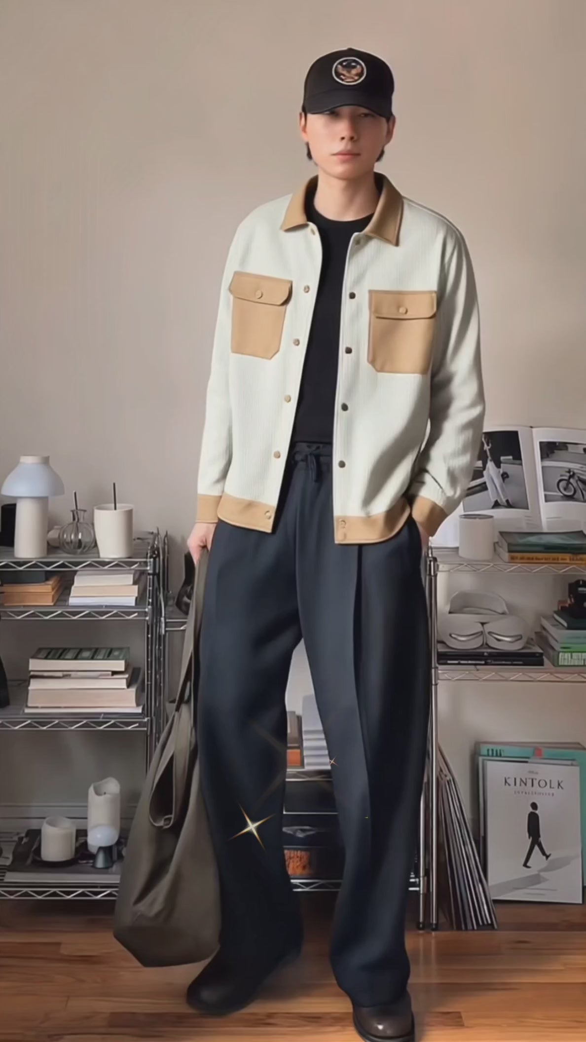 Knitted suede shacket for fall layering, soft suede-like knit with shirt-jacket design.