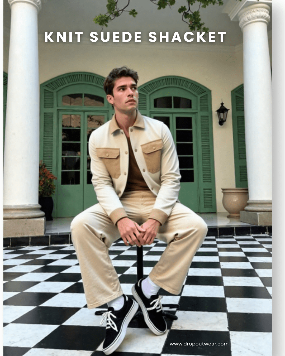 Knitted Suede Shacket